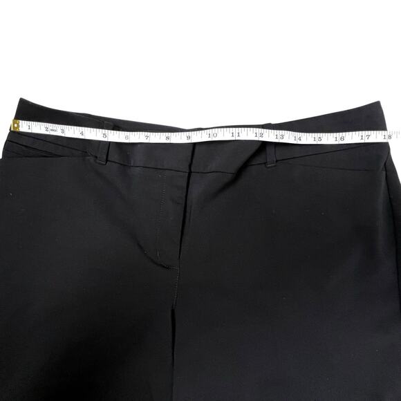 White House Black Market Shorts Bermuda Women Size 14 Black Stretch Mid Rise - Picture 7 of 10
